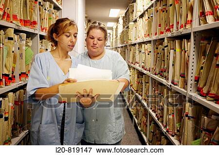 Stock Photo - Records. Hospital Universitario de Gran Canaria Doctor Negrin, Las Palmas de Gran Canaria. Canary Islands, Spain. Fotosearch