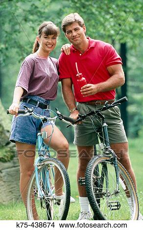 Picture - recreational biking. Fotosearch