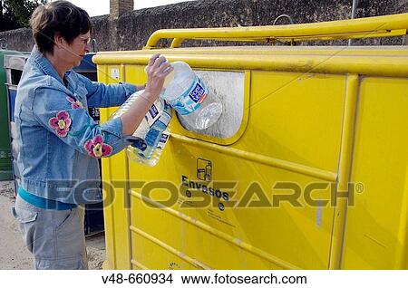 Recycling plastic waste bottles View Large Photo Image Picture - Recycling plastic waste bottles. Fotosearch