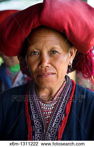 Red Dzao ethnic woman in Ta Phin village Sapa, Lao Cai province, Vietnam View Large Photo Image Stock Image - Red Dzao ethnic woman in Ta Phin village Sapa, Lao Cai province, Vietnam. Fotosearch