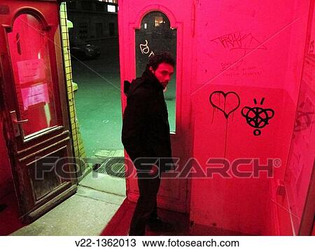 RED EXIT LOVE View Large Photo Image Stock Image - RED EXIT LOVE. Fotosearch