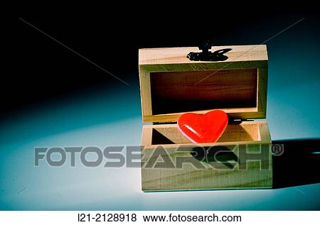 Red heart out of a wooden box. View Large Photo Image Stock Photo - Red heart out of a wooden box.. Fotosearch