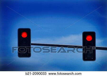 Stock Image - Red lights. Fotosearch