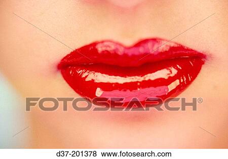Red lips View Large Photo Image Stock Photo - Red lips. Fotosearch