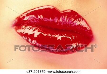 Red lips View Large Photo Image Stock Photo - Red lips. Fotosearch