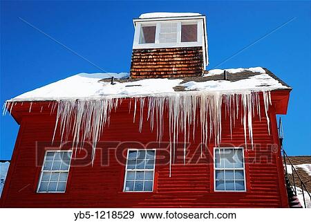Red Mill, Winter View Large Photo Image Stock Photo - Red Mill, Winter. Fotosearch