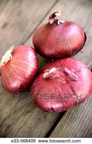 Stock Photo - Red onions. Fotosearch