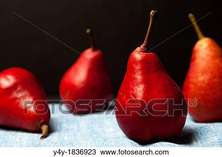 Stock Image - Red Pears. Fotosearch