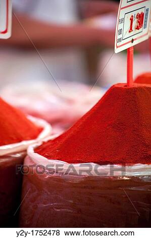 Red pepper in? Mercado Central? in Valencia, Spain View Large Photo Image Stock Photo - Red pepper in? Mercado Central? in Valencia, Spain. Fotosearch