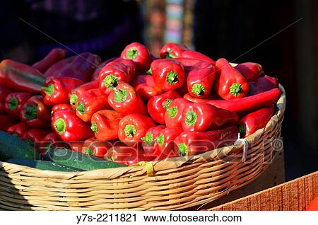 Red peppers for sale in Guatemala, Central America. View Large Photo Image Stock Image - Red peppers for sale in Guatemala, Central America.. Fotosearch