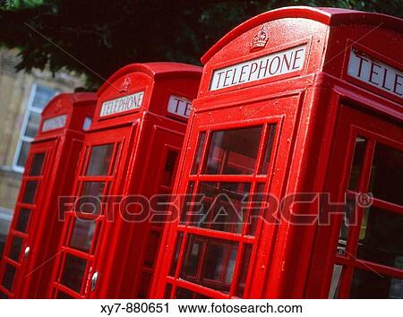 Red telephone boxes View Large Photo Image Stock Image - Red telephone boxes. Fotosearch