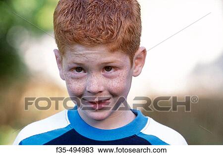 Redhead boy headshot View Large Photo Image Stock Image - Redhead boy headshot. Fotosearch