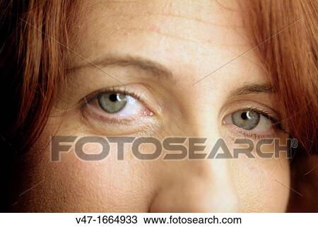 redhead girl with gray eyes View Large Photo Image Stock Image - redhead girl with gray eyes. Fotosearch