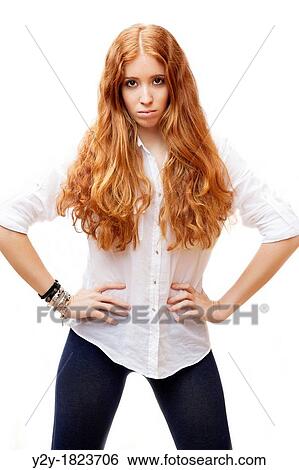 redheaded girl. View Large Photo Image Stock Photograph - redheaded girl.. Fotosearch
