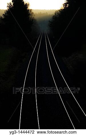 Reflected light of train track, Bavaria, Germany View Large Photo Image Stock Image - Reflected light of train track, Bavaria, Germany. Fotosearch