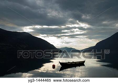Reflection of fishing boat in fjord, Norway View Large Photo Image Stock Photography - Reflection of fishing boat in fjord, Norway. Fotosearch