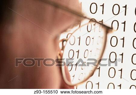 Reflections of binary code View Large Photo Image Stock Image - Reflections of binary code. Fotosearch