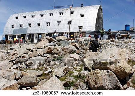 Refuge Vittorio Emanuele II, 2735m, National Park, Natural Park, Gran Paradiso, Val d? Aosta, Italy. View Large Photo Image Stock Photo - Refuge Vittorio Emanuele II, 2735m, National Park, Natural Park, Gran Paradiso, Val d? Aosta, Italy.. Fotosearch