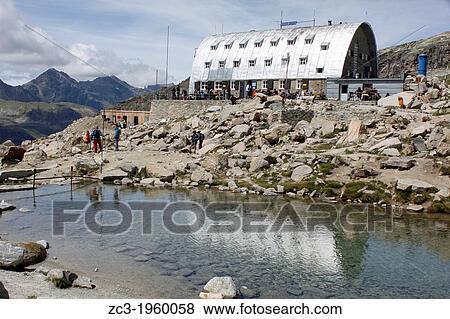 Refuge Vittorio Emanuele II, 2735m, National Park, Natural Park, Gran Paradiso, Val d? Aosta, Italy. View Large Photo Image Stock Photo - Refuge Vittorio Emanuele II, 2735m, National Park, Natural Park, Gran Paradiso, Val d? Aosta, Italy.. Fotosearch