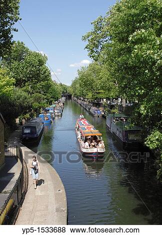 Stock Photo - Regents Canal at Little Venice London. Fotosearch