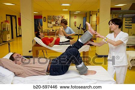 Stock Photograph - Rehabilitation. Hospital de Zumarraga, Gipuzkoa, Euskadi, Spain. Fotosearch