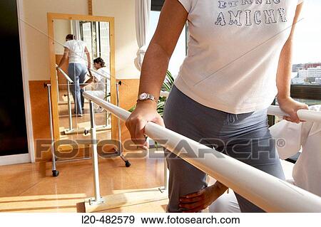 Rehabilitation, physiotherapy, parallel bars. Hospital Universitario Gran Canaria Doctor Negrin, Las Palmas de Gran Canaria. Canary Islands, Spain View Large Photo Image Stock Photo - Rehabilitation, physiotherapy, parallel bars. Hospital Universitario Gran Canaria Doctor Negrin, Las Palmas de Gran Canaria. Canary Islands, Spain. Fotosearch