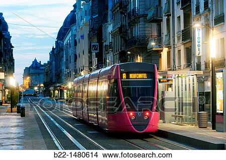 Reims tramway, a transportation system opened in April 2011, Reims, Marne, Champagne-Ardenne, France View Large Photo Image Picture - Reims tramway, a transportation system opened in April 2011, Reims, Marne, Champagne-Ardenne, France. Fotosearch