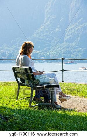 Stock Photograph - relax, Como lake, bellagio, lombardy, italy.. Fotosearch