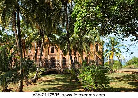 remains of the former penal colony hospital, Ile Royale, Iles du Salut Islands of Salvation, French Guiana, overseas department and region of France, Atlantic coast of South America. View Large Photo Image Stock Photography - remains of the former penal colony hospital, Ile Royale, Iles du Salut Islands of Salvation, French Guiana, overseas department and region of France, Atlantic coast of South America.. Fotosearch