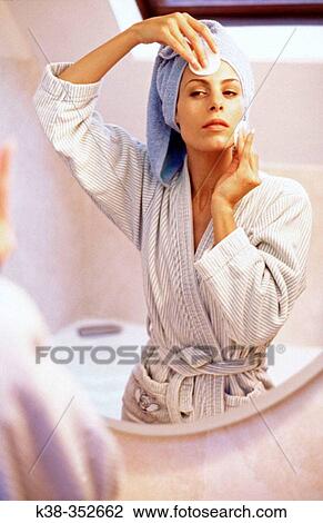 Removing make up View Large Photo Image Stock Image - Removing make up. Fotosearch