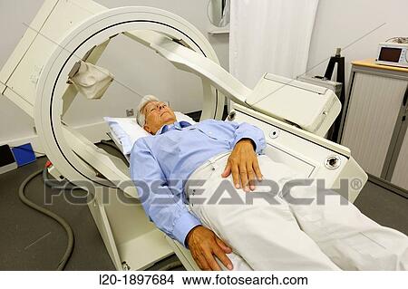 Picture - renal scintigraphy, Scintigraphy is a form of diagnostic test used in nuclear medicine, wherein radioisotopes are taken internally, and the emitted radiation is captured by external detectors gamma cameras to form two-dimensional images. Fotosearch