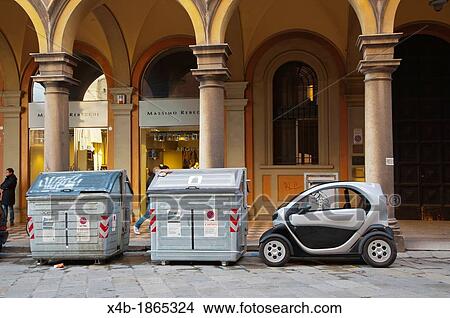 Renault Twizy electric car Bologna city Emilia-Romagna region northern Italy Europe View Large Photo Image Picture - Renault Twizy electric car Bologna city Emilia-Romagna region northern Italy Europe. Fotosearch