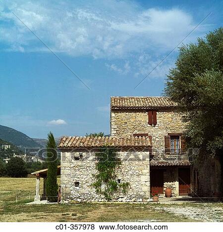 Renovated water driven olive mill house. Dr? me, Provence. France. View Large Photo Image Stock Photo - Renovated water driven olive mill house. Dr? me, Provence. France.. Fotosearch