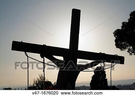 Representation of the crucifixion of Jesus Christ in the Holy week in Alzira, Valencia, Spain View Large Photo Image Stock Image - Representation of the crucifixion of Jesus Christ in the Holy week in Alzira, Valencia, Spain. Fotosearch