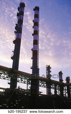 Repsol-YPF oil refinery. Tarragona province. Spain View Large Photo Image Stock Photo - Repsol-YPF oil refinery. Tarragona province. Spain. Fotosearch