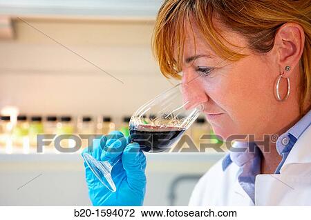 Researcher tasting a wine View Large Photo Image Stock Image - Researcher tasting a wine. Fotosearch