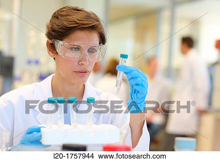 Picture - Researchers, Biological test laboratory, Tecnalia Foundation, Technology and Research Centre, San Sebastian Technological Park, Donostia, Gipuzkoa, Basque Country, Spain. Fotosearch