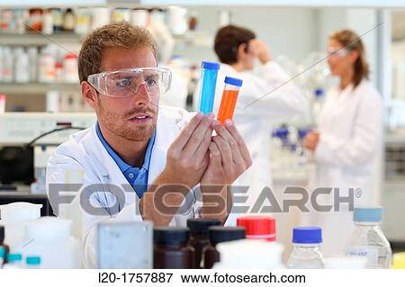 Stock Photo - Researchers, Biological test laboratory, Tecnalia Foundation, Technology and Research Centre, San Sebastian Technological Park, Donostia, Gipuzkoa, Basque Country, Spain. Fotosearch
