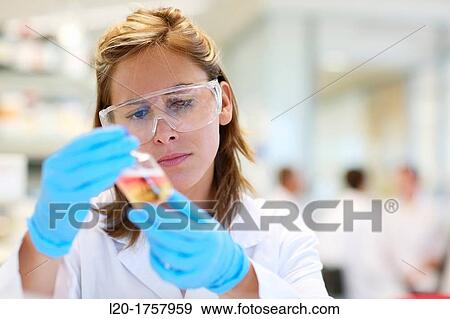 Stock Photo - Researchers, Biological test laboratory, Tecnalia Foundation, Technology and Research Centre, San Sebastian Technological Park, Donostia, Gipuzkoa, Basque Country, Spain. Fotosearch