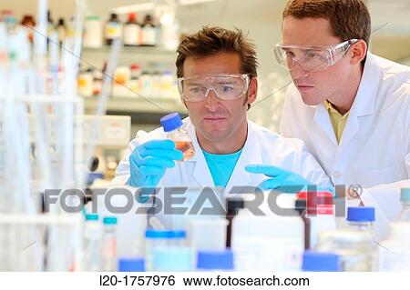 Stock Photograph - Researchers, Biological test laboratory, Tecnalia Foundation, Technology and Research Centre, San Sebastian Technological Park, Donostia, Gipuzkoa, Basque Country, Spain. Fotosearch