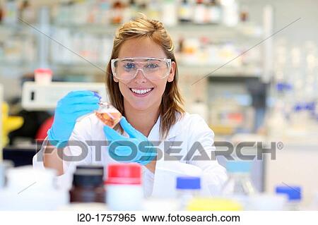 Stock Photography - Researchers, Biological test laboratory, Tecnalia Foundation, Technology and Research Centre, San Sebastian Technological Park, Donostia, Gipuzkoa, Basque Country, Spain. Fotosearch