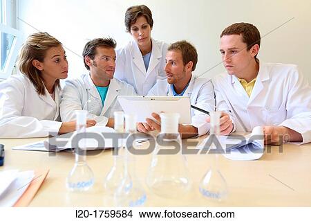 Picture - Researchers, Meeting, Tecnalia Foundation, Technology and Research Centre, San Sebastian Technological Park, Donostia, Gipuzkoa, Basque Country, Spain. Fotosearch