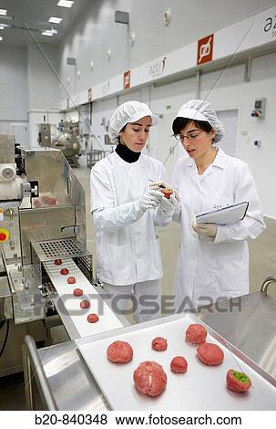 Researchers preparing vegetable-filled meatballs using food co-extrusion technology, pilot plant, AZTI-Tecnalia, Technology Centre for Marine and Food Research, Derio, Biscay, Basque Country, Spain View Large Photo Image Stock Photo - Researchers preparing vegetable-filled meatballs using food co-extrusion technology, pilot plant, AZTI-Tecnalia, Technology Centre for Marine and Food Research, Derio, Biscay, Basque Country, Spain. Fotosearch