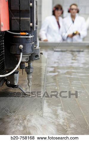 Researchers using abrasive waterjet technology cutting machine for metals and nonmetal materials, Fatronik-Tecnalia, Research and Technology Center, Donostia, Basque Country, Spain View Large Photo Image Stock Photo - Researchers using abrasive waterjet technology cutting machine for metals and nonmetal materials, Fatronik-Tecnalia, Research and Technology Center, Donostia, Basque Country, Spain. Fotosearch