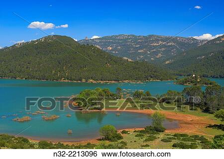 Reservoir of Tranco, El Tranco dam, Sierra de Cazorla Segura and Las Villas Natural Park, Jaen province, Andalucia, Spain. View Large Photo Image Stock Photograph - Reservoir of Tranco, El Tranco dam, Sierra de Cazorla Segura and Las Villas Natural Park, Jaen province, Andalucia, Spain.. Fotosearch
