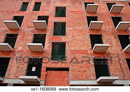 Stock Photo - residential building under construction, Vilanova i la Geltru, Catalonia, Spain. Fotosearch