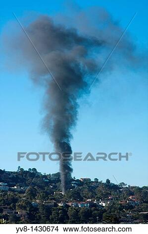 Residential Fire View Large Photo Image Picture - Residential Fire. Fotosearch