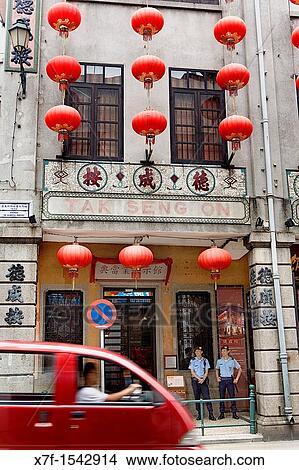 Restaurant Tak Seng on Casa de Penhores, In Rua Camilo Pessanha at Almeida Ribero Avenue, Macau, China View Large Photo Image Picture - Restaurant Tak Seng on Casa de Penhores, In Rua Camilo Pessanha at Almeida Ribero Avenue, Macau, China. Fotosearch