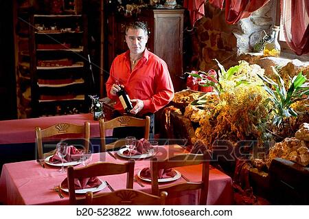 Stock Image - Restaurante Caserio Belaustegi, Alto de San Miguel, Elgoibar, Gipuzkoa, Euskadi. Spain. Fotosearch
