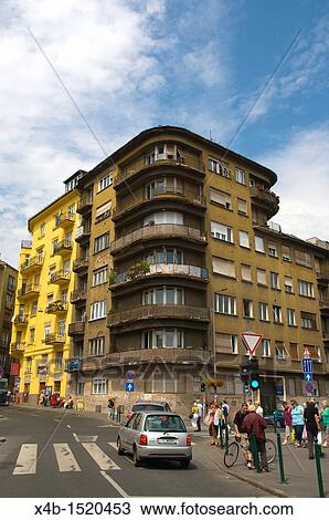 Stock Image - Retek utca street Buda district Budapest Hungary Europe. Fotosearch